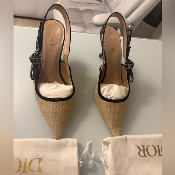 Dior Beige and Black Pumps